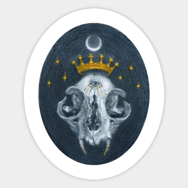 Skull Queen Sticker by babswebb